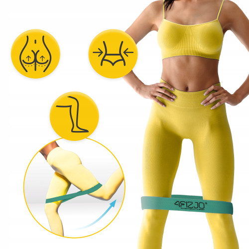 Резинка для фітнеса  4FIZJO Flex Band 6-10 кг Green - фото №6